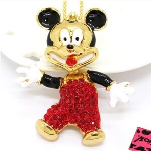 CUTE Mouse Fashion Novelty NECKLACE "Surprise Mouse" 18''22"chain NEW